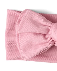 Lot de 3 bandeaux à nœud pour bébés et petites filles