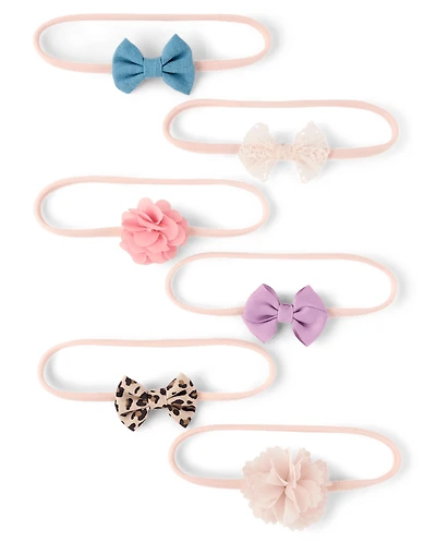 Baby Girls Bow Headwrap 6-Pack