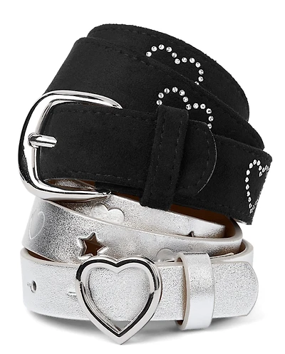 Girls Heart Belt 2-Pack