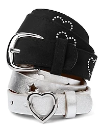 Girls Heart Belt 2-Pack
