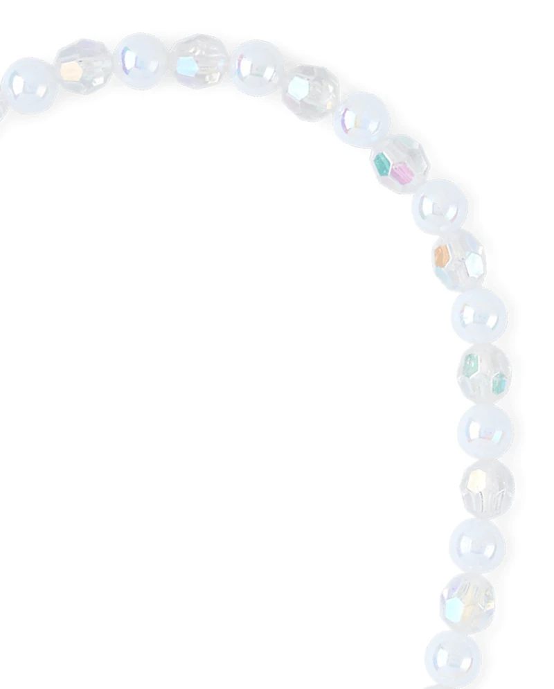 Girls Heart Beaded 2-Piece Jewelry Set