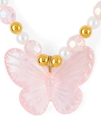 Girls Beaded Butterfly 2-Piece Jewelry Set