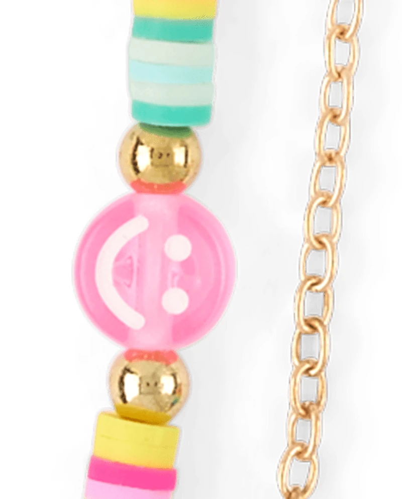 Girls Happy Face 3-Piece Jewelry Set