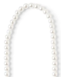 Girls Faux Pearl Beaded Heart 2-Piece Jewelry Set