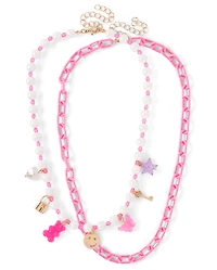 Girls Chain Charm Necklace 2-Pack