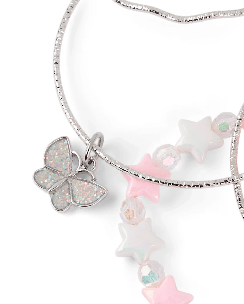Girls Butterfly Bracelet 7-Pack