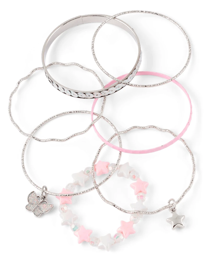 Girls Butterfly Bracelet 7-Pack