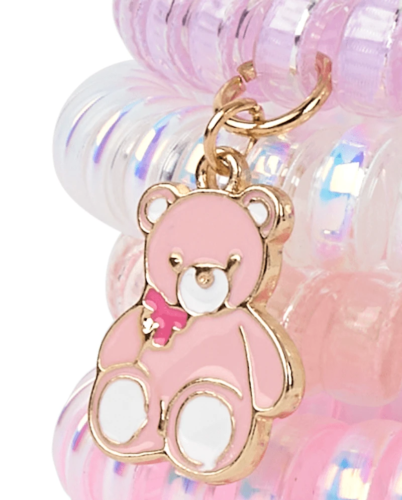 Girls Bear Coil Bracelet 4-Pack