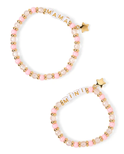 Girls Mommy And Me Beaded Bracelet 2-Pack