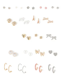 Girls Earrings 20-Pack