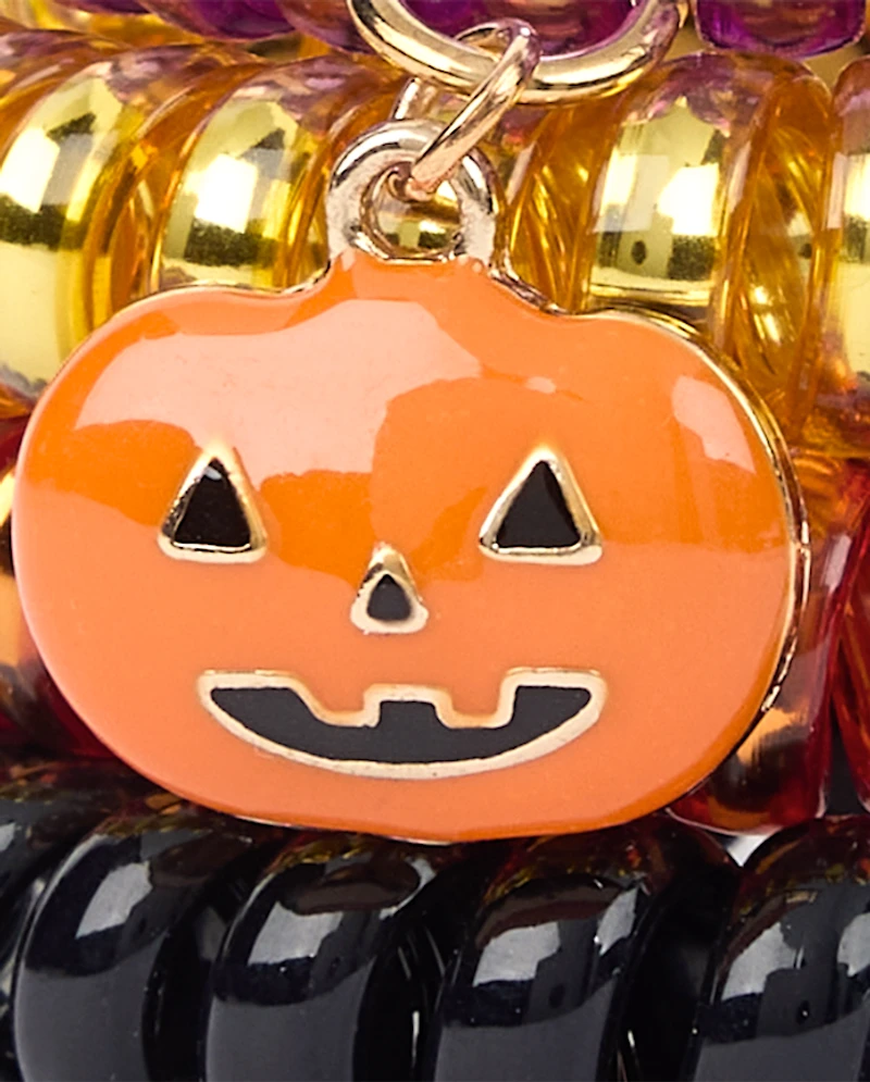 Girls Halloween Coil Bracelet 4-Pack
