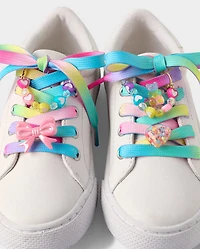 Girls Rainbow Shoelace & Shoe Charm 6-Piece Set