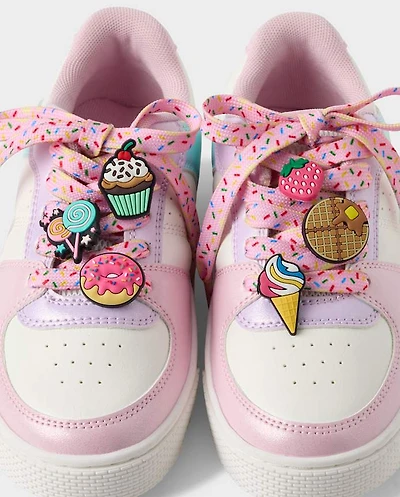 Girls Candy Shoelace & Shoe Charm 7-Piece Set