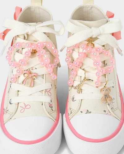 Girls Bow Shoe Charm 5-Pack