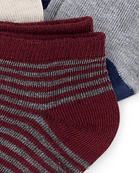 Toddler Boys Striped Ankle Socks 10-Pack