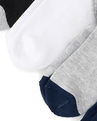 Boys Striped Cushioned Midi Socks 6-Pack