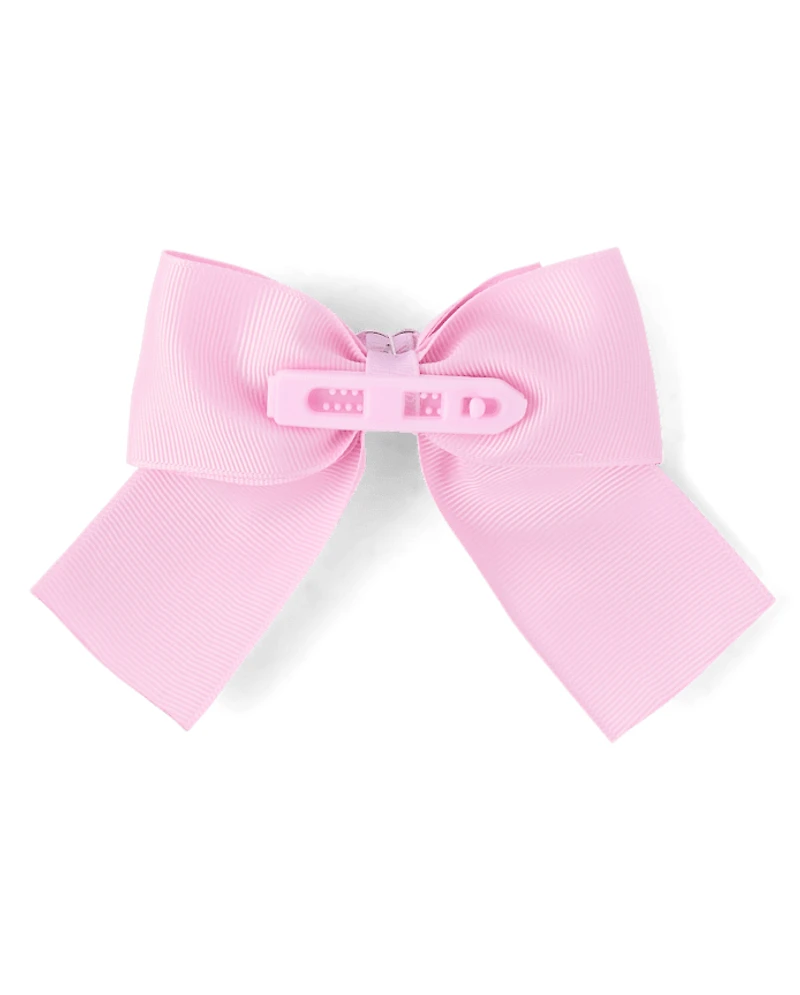 Toddler Girls Heart Bow Hair Clip 3-Pack