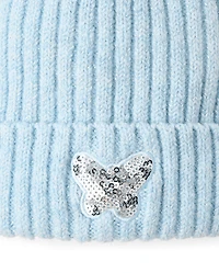 Toddler Girls Embellished Icon Pom Beanie