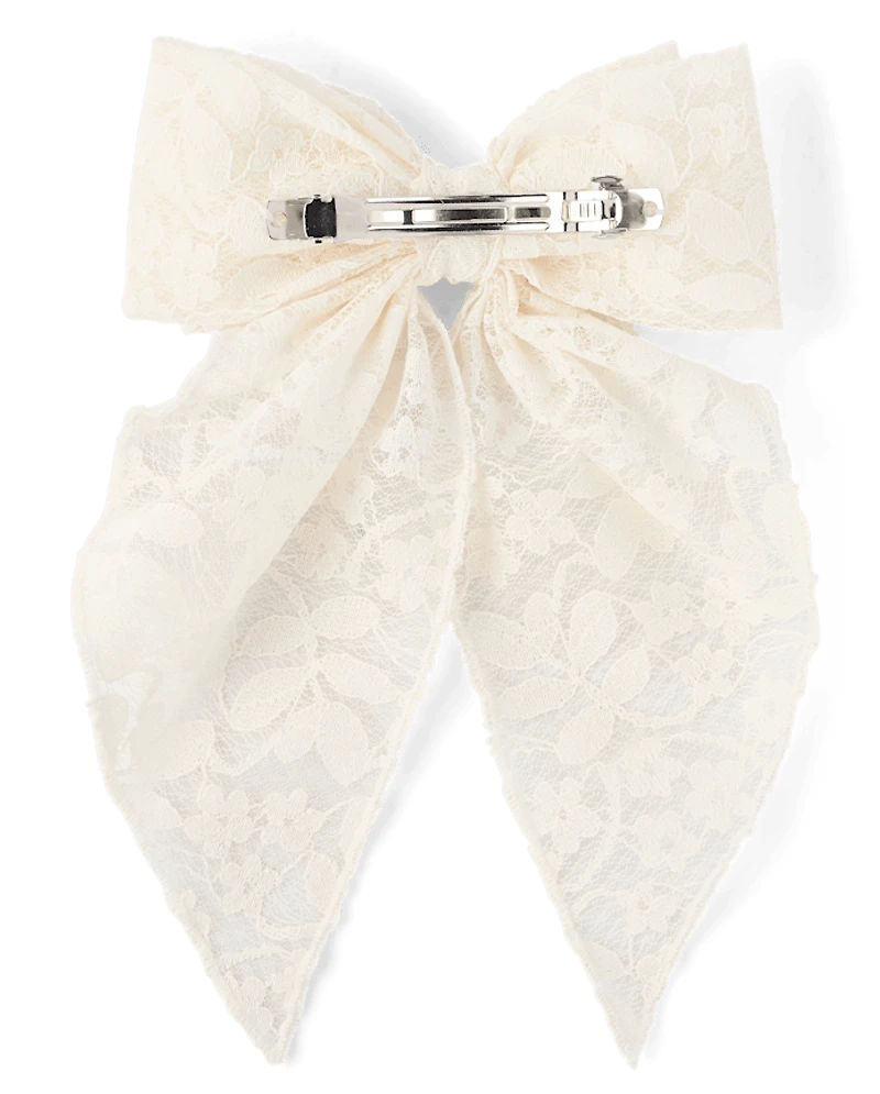 Girls Lace Bow Hair Clip