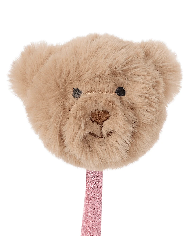 Toddler Girls Plush Bear Headband 2-Pack