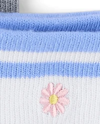 Girls Embroidered Cherry Midi Socks 6-Pack