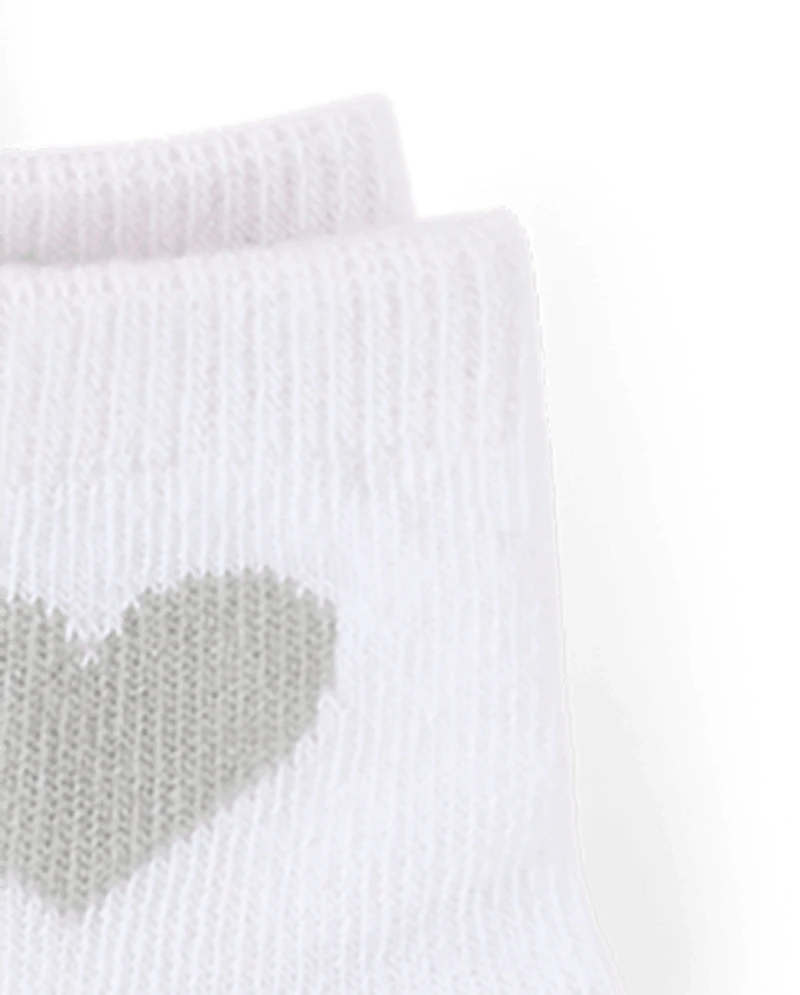 Toddler Girls Heart Midi Socks 10-Pack