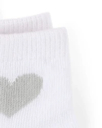 Toddler Girls Heart Midi Socks 10-Pack