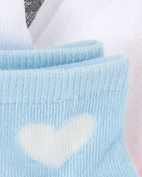 Toddler Girls Heart Midi Socks 10-Pack