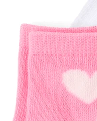 Toddler Girls Heart Midi Socks 10-Pack