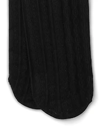Girls Pointelle Lace Microfiber Tights