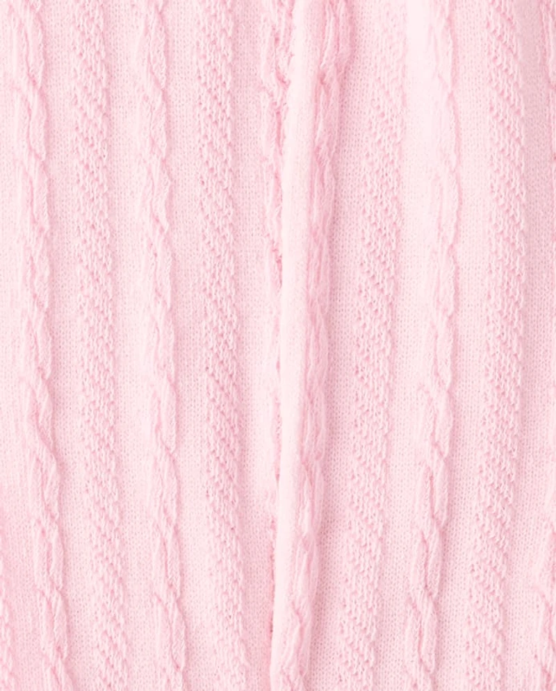 Baby Girls Cable Knit Tights 2-Pack
