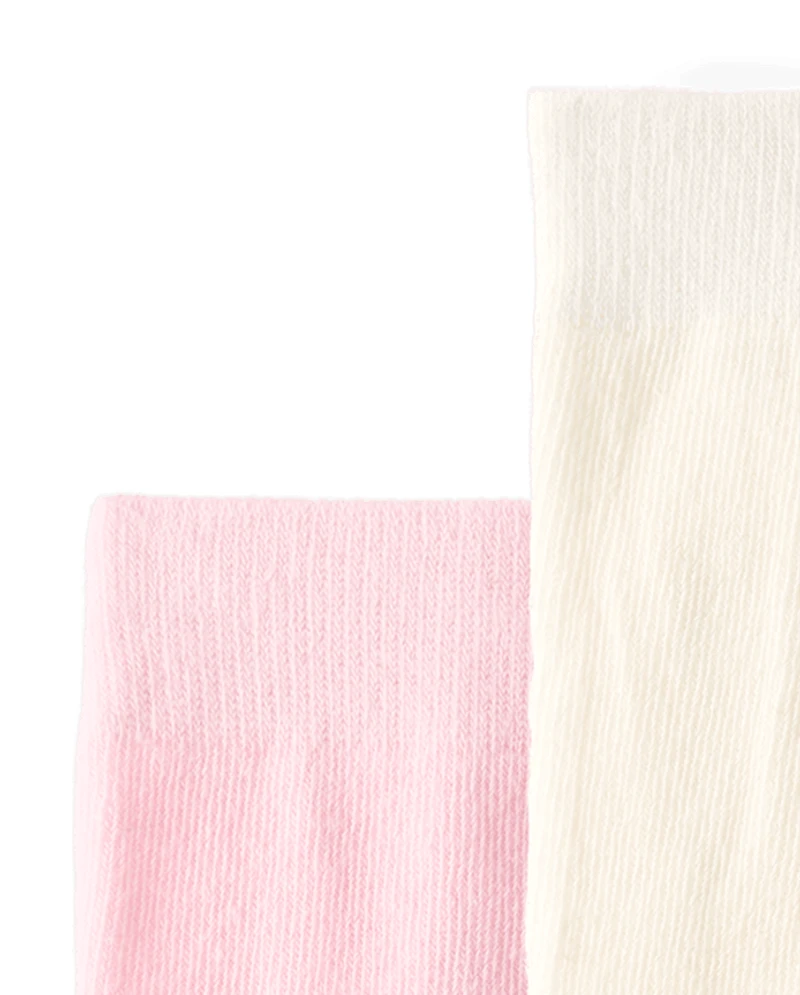 Baby Girls Cable Knit Tights 2-Pack