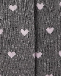 Baby And Toddler Girls Heart Tights 2-Pack
