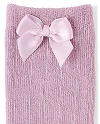 Baby Girls Bow Pointelle At Knee Socks 3-Pack