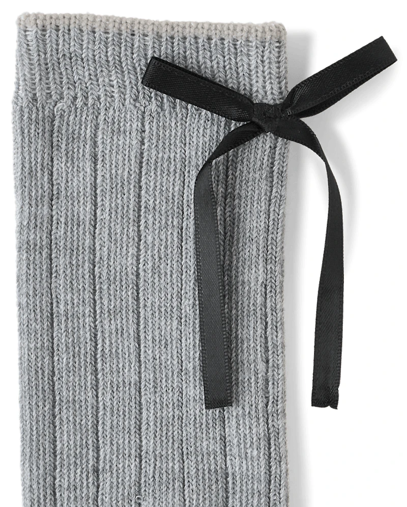 Girls Bow Boot Socks 2-Pack