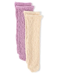 Girls Lace Boot Socks 2-Pack