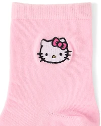 Girls Hello Kitty® Embroidered Midi Socks 6-Pack