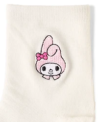 Girls Hello Kitty® Embroidered Midi Socks 6-Pack