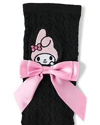 Girls Hello Kitty® Embroidered Bow Boots Socks 2-Pack