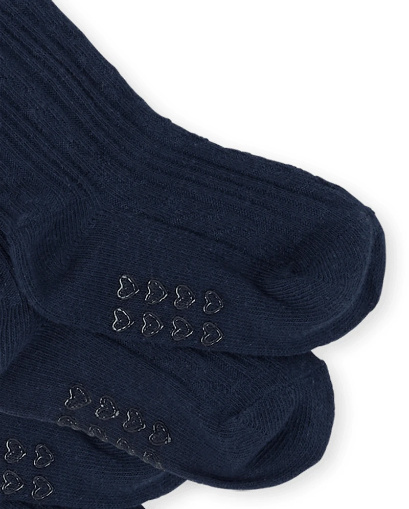 Girls Cable Knit Tights 2-Pack