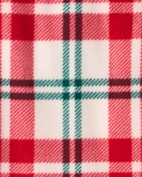 Baby And Toddler Girls Matching Family Plaid Dream Fleece Ruffle Nightgown