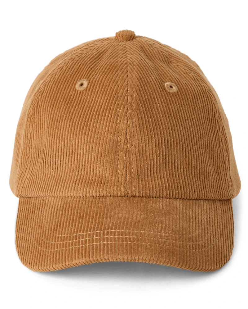 Casquette de baseball en velours côtelé pour enfants