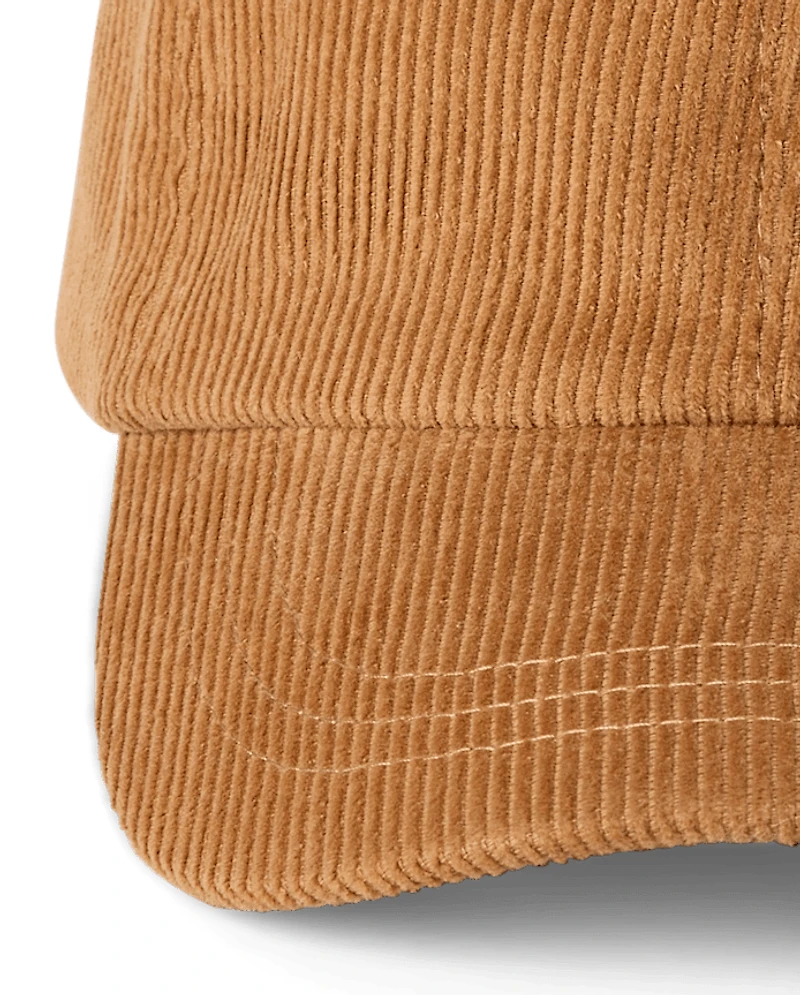 Casquette de baseball en velours côtelé pour enfants