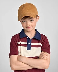 Casquette de baseball en velours côtelé pour enfants