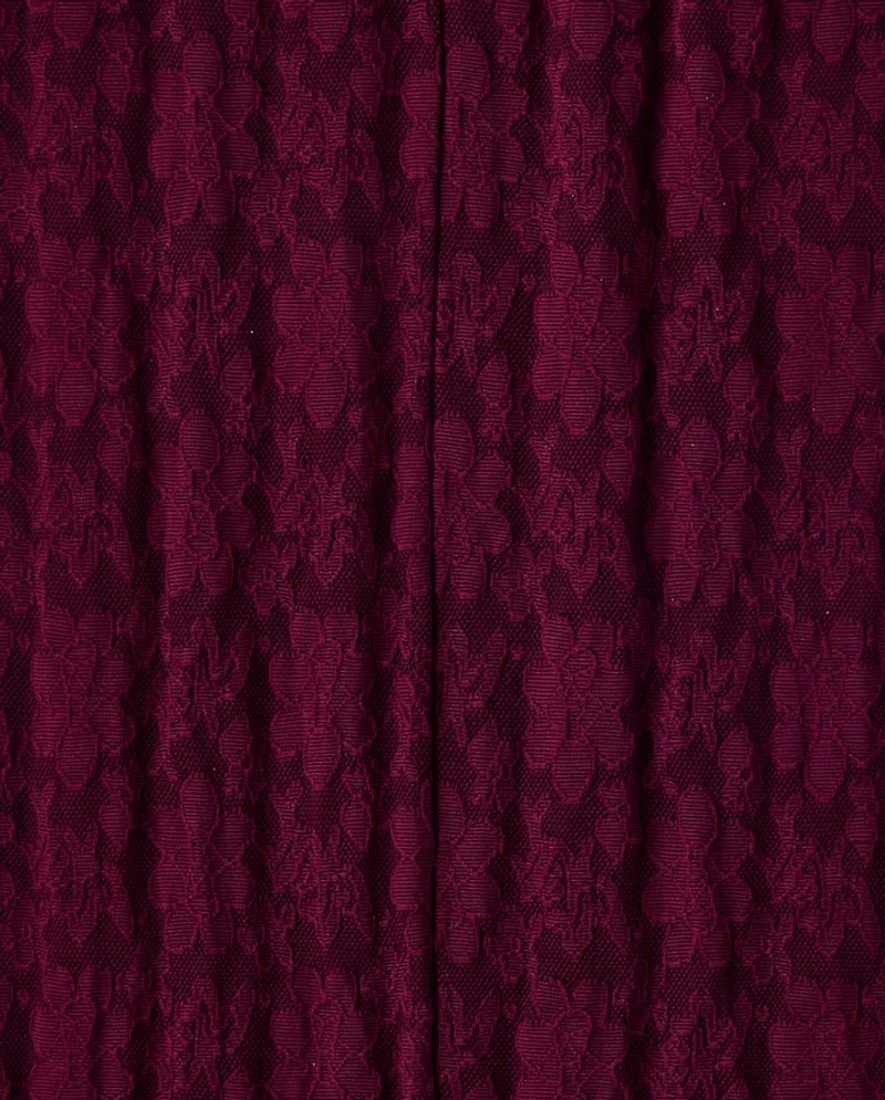 Girls Lace Microfiber Tights