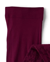 Girls Lace Microfiber Tights