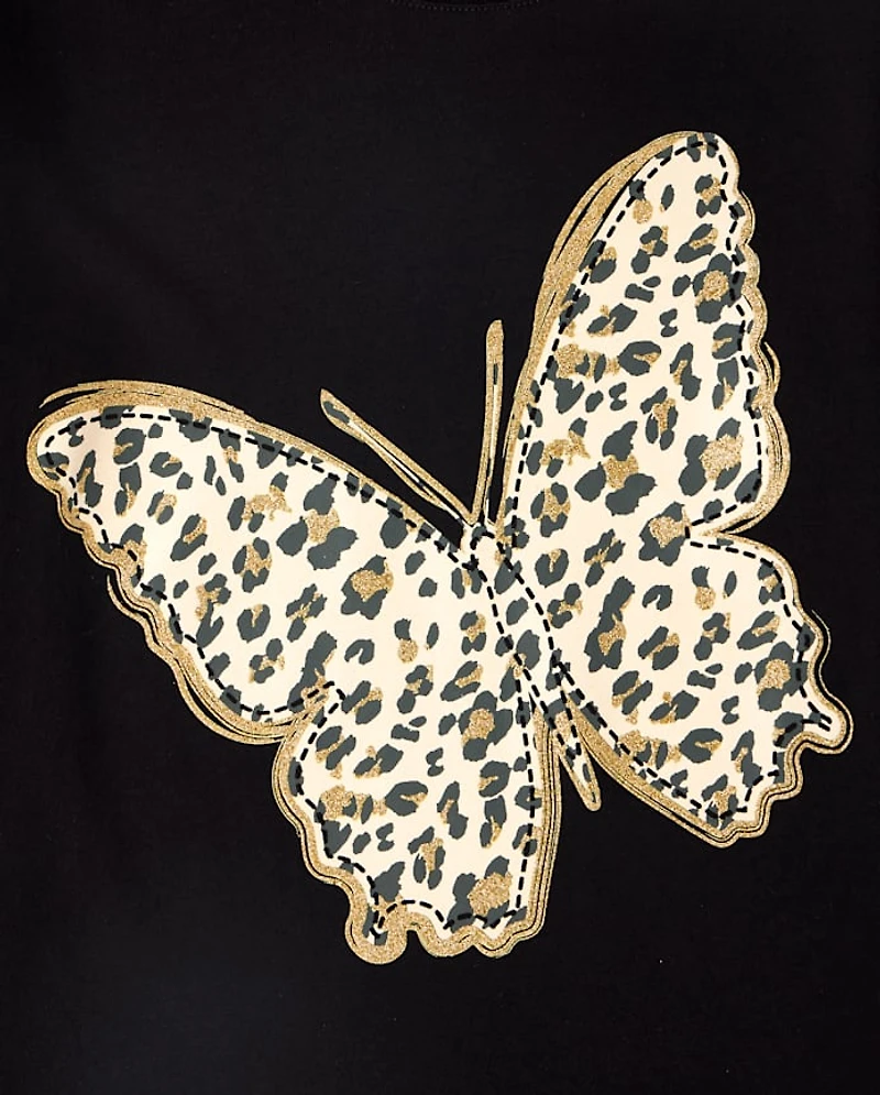 Girls Butterfly Graphic Tee