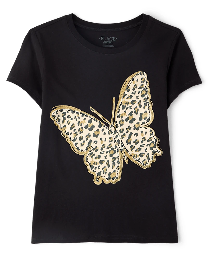 Girls Butterfly Graphic Tee