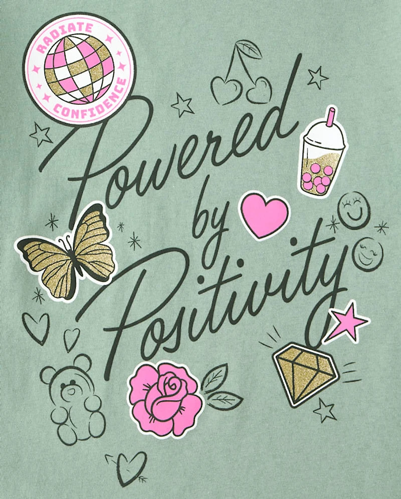 Girls Positivity Graphic Tee