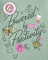 Girls Positivity Graphic Tee